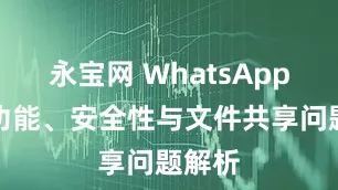 永宝网 WhatsApp云盘功能、安全性与文件共享问题解析